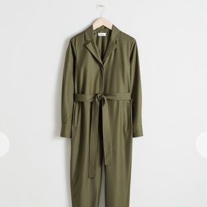 & Other Stories Olive Jumpsuit